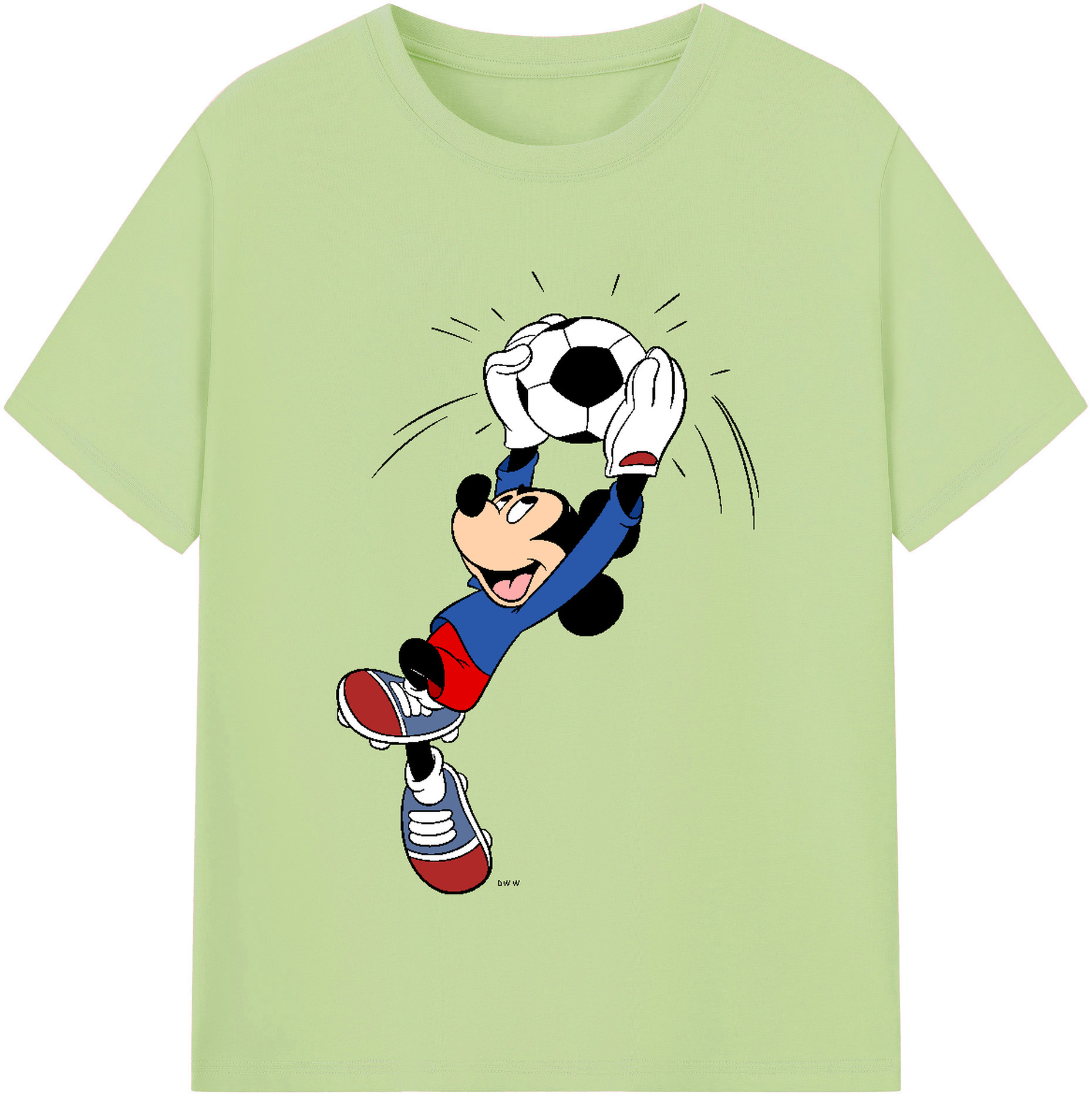 （画像用） ミッキーマウス Mickey Mouse 綿100％半袖Tシャツ（フロントプリント）